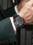 Minimalist Quartz Watch – Luxury Double Strap Set for Business Gift