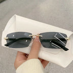 Rimless Designer Sunglasses – Frameless Fashion Eyewear for Men and Women