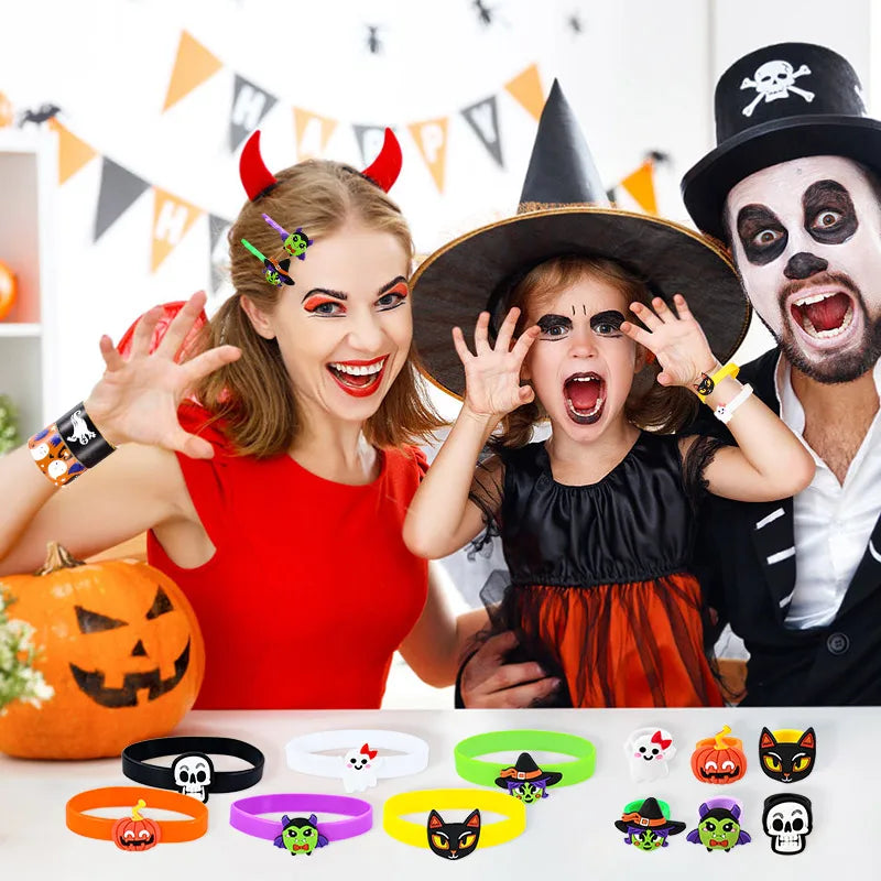 Halloween Kids Party Accessory Set – Ghost and Pumpkin Favors for Celebration