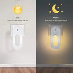 Twilight Sensor Night Light – Warm White Energy Saving Lamp for Kids Bedroom
