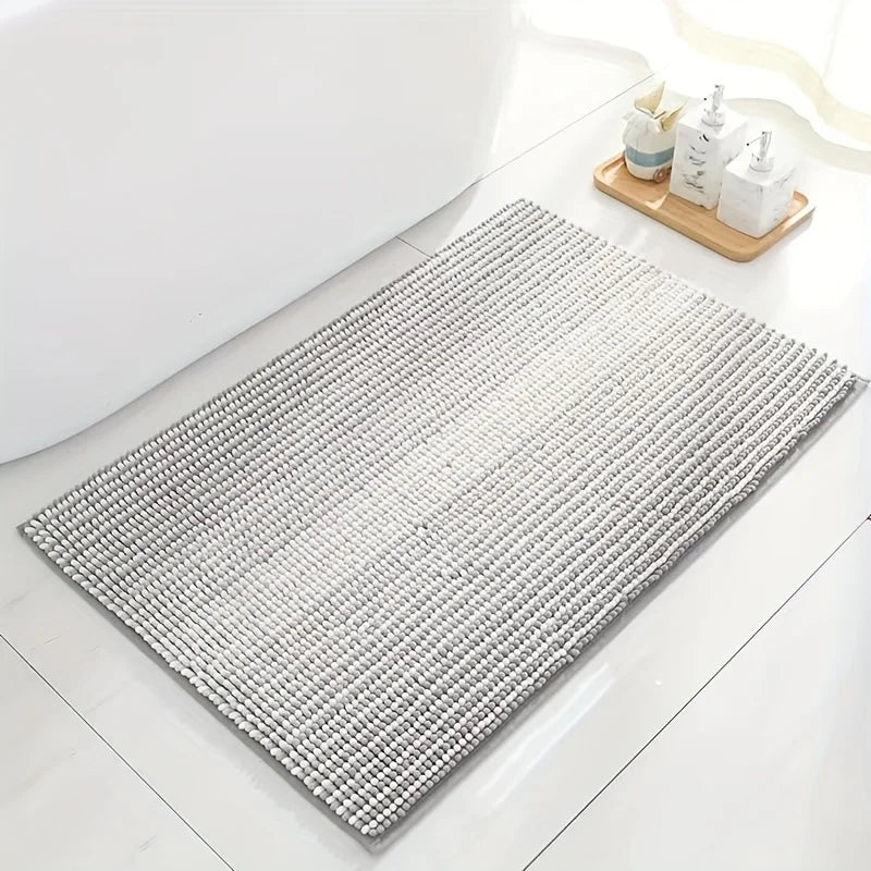 Absorbent Bathroom Rug Set – Non-Slip Fluffy Mats for Home Bath Decor