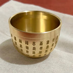 Copper Feng Shui Blessing Bowl – Mini Decorative Statue for Meaningful Gifts