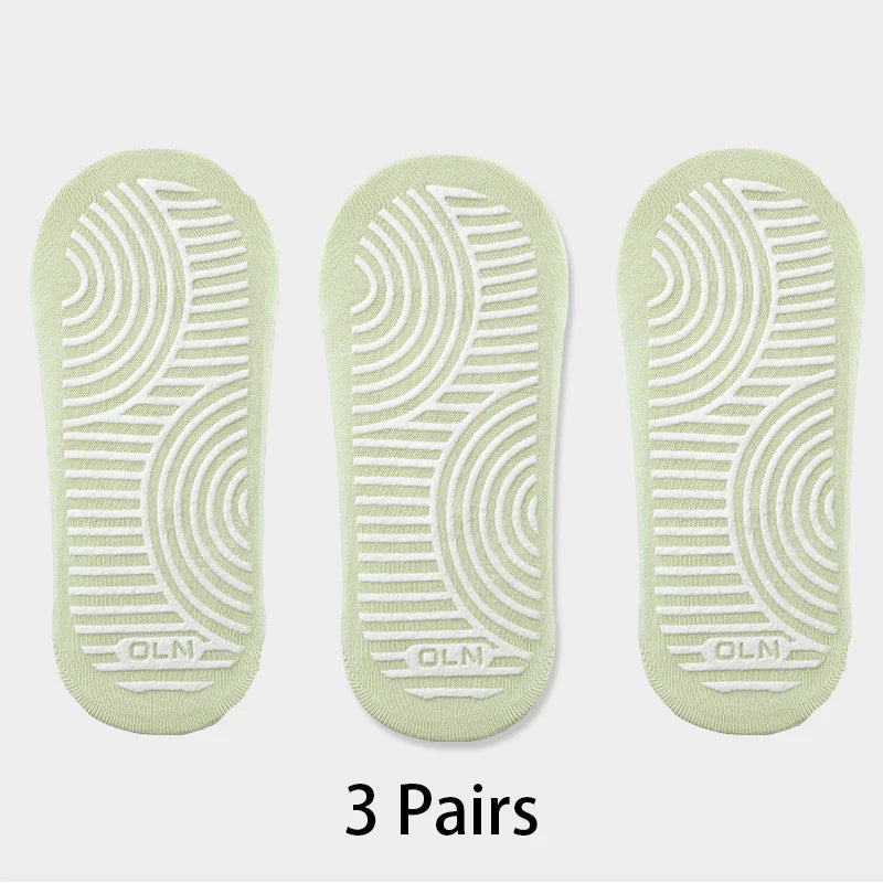 Anti-slip Cotton Yoga Socks – Breathable Pilates Ballet Grips for Women Gym