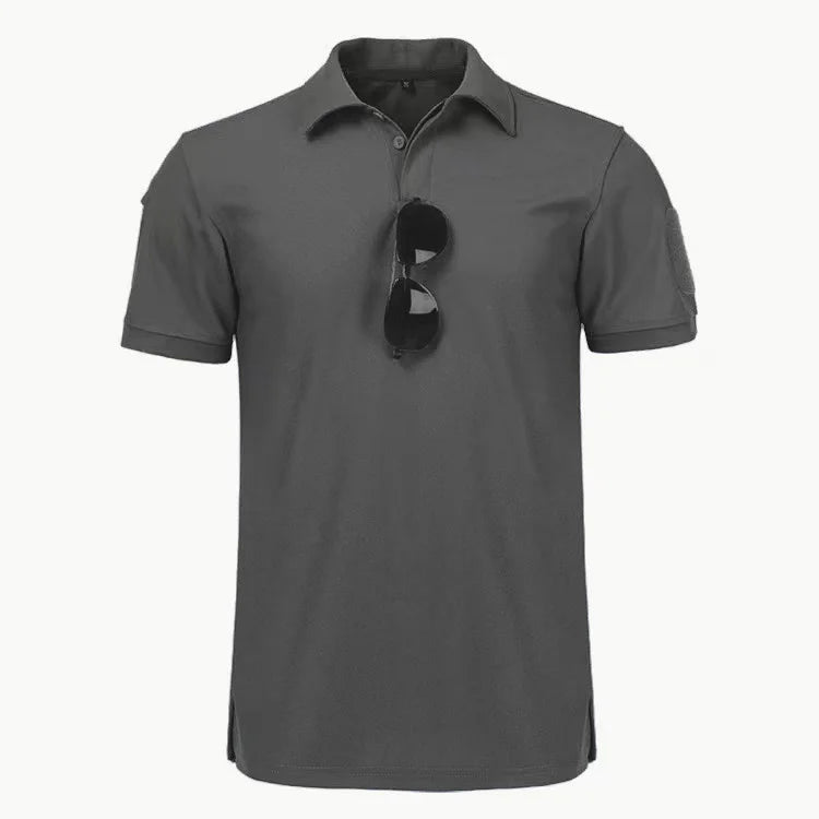 Quick Dry Polo T-Shirt – Breathable Outdoor Shirt for Hiking and Trekking