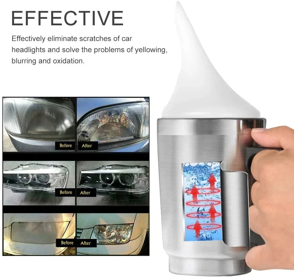 Car Headlight Restoration Kit – Professional Lens Repair Liquid Tool