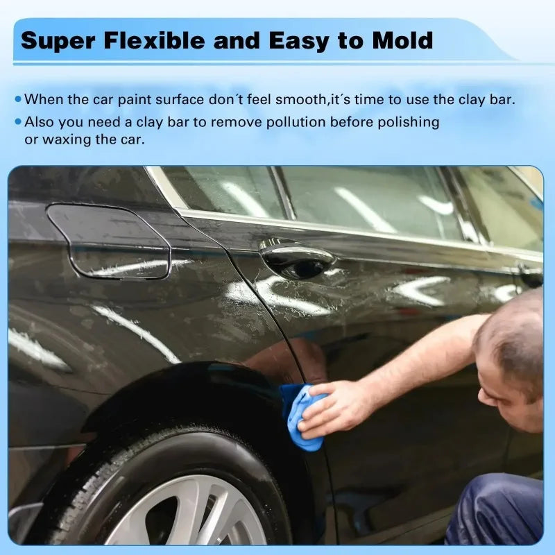 Automotive Clay Bar – Fine Grade Cleaning Mud for Car Detailing and Polishing