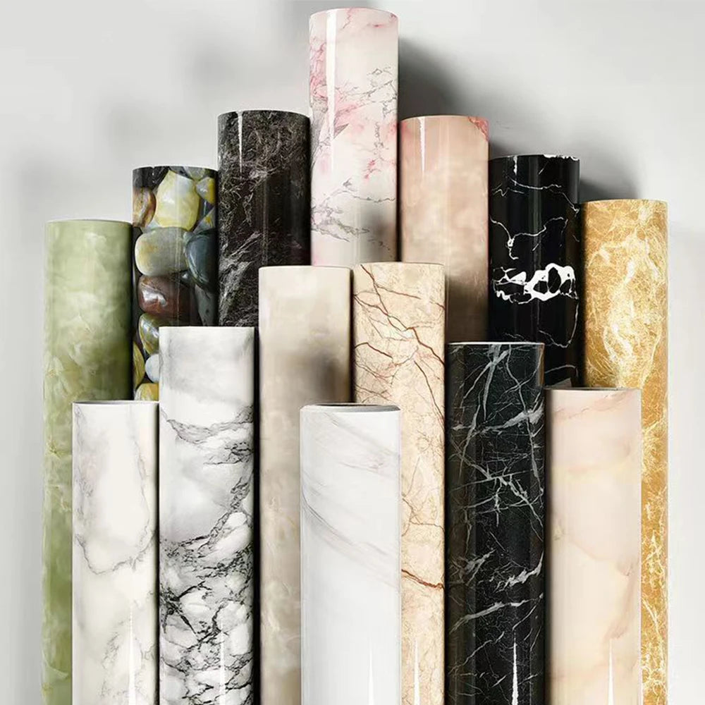 Marble Contact Paper – Waterproof Self Adhesive Vinyl for Kitchen Countertops
