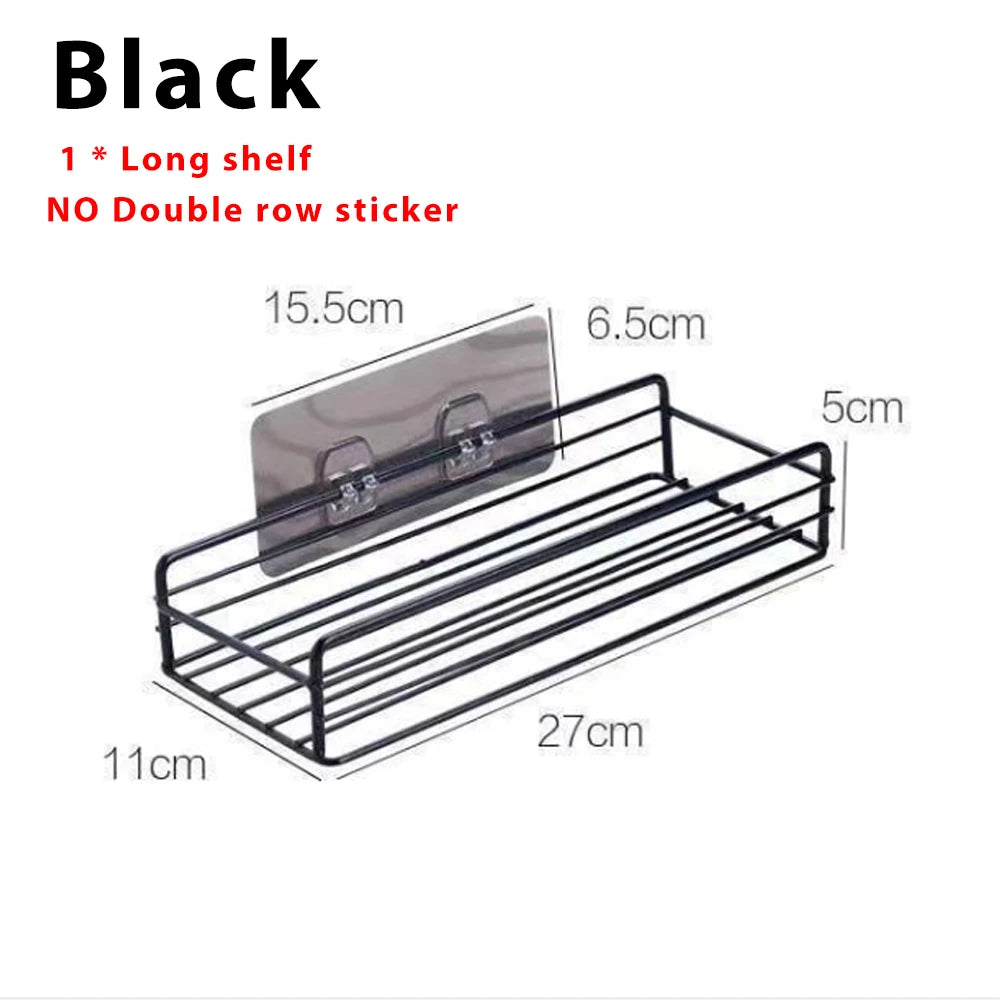 Bathroom Corner Storage Shelf – Wall Mounted Organizer for Shower