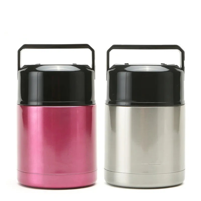 Stainless Steel Vacuum Lunch Box – 1000ML Insulated Food Container for Travel