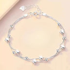 Sterling Silver Star Moon Bracelet – Vintage Crystal Jewelry for Women