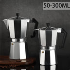 Aluminum Moka Pot Coffee Maker – Espresso Percolator for Home and Camping