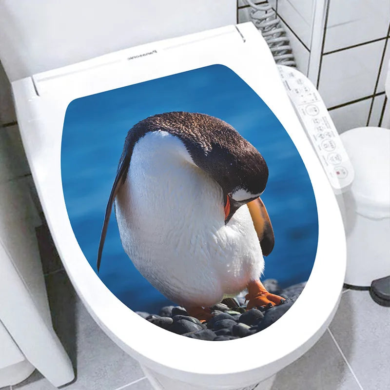 Decorative Toilet Seat Decal – Underwater Sea Shell Art for Bathroom Decor