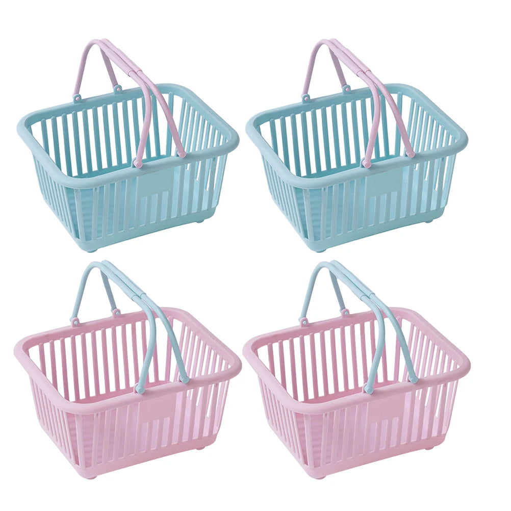 Small Plastic Picking Baskets – Portable Storage for Kids Toys and Bathroom