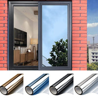 Reflective Window Film – Heat Control Privacy Sticker for Home Glass Tinting