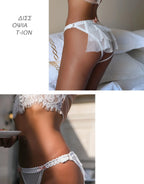 Lace Mesh Thong – Transparent Floral Lingerie for Sexy Occasions