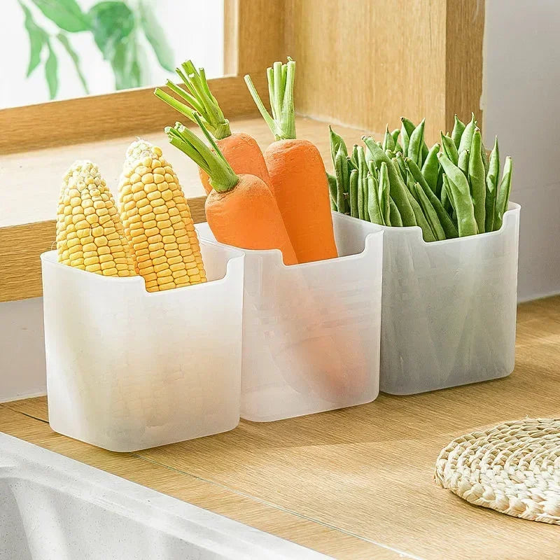 Refrigerator Food Storage Containers – Fresh Produce Organizer for Kitchen
