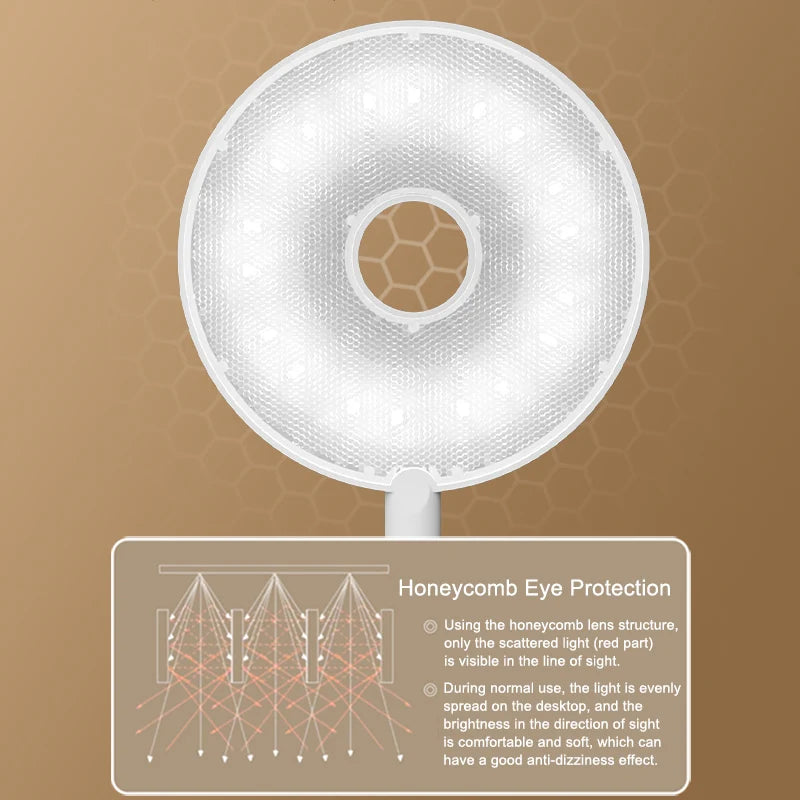 Clip-On LED Desk Lamp – Dimmable Eye-Protection Light for Reading and Study