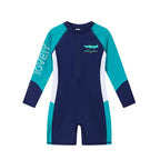 Boys Long Sleeve Swimsuit – UV Protection One-Piece for Summer Swimming