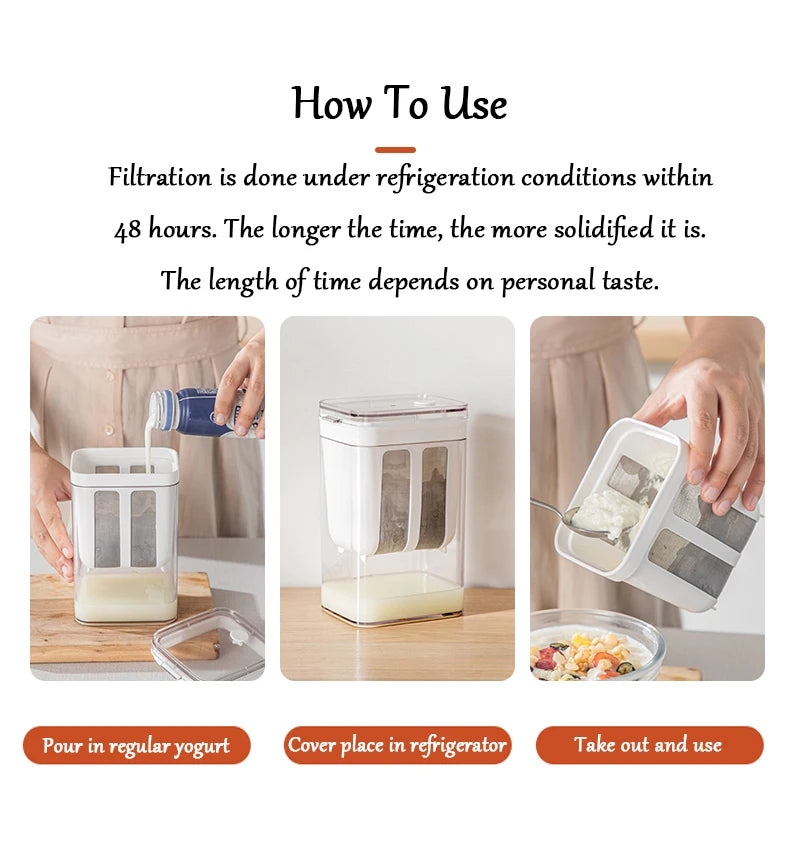 Stainless Steel Greek Yogurt Maker – Whey Strainer for Kitchen Fermentation