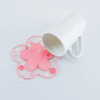 Sakura Cherry Blossom Coaster – Silicone Heat Insulation Mat for Tea Mugs