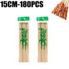 Natural Bamboo Skewers – Disposable Sticks for Grilling and BBQ Appetizers
