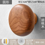 Natural Wooden Wall Hooks – Minimalist Coat and Hat Hanger for Entryway