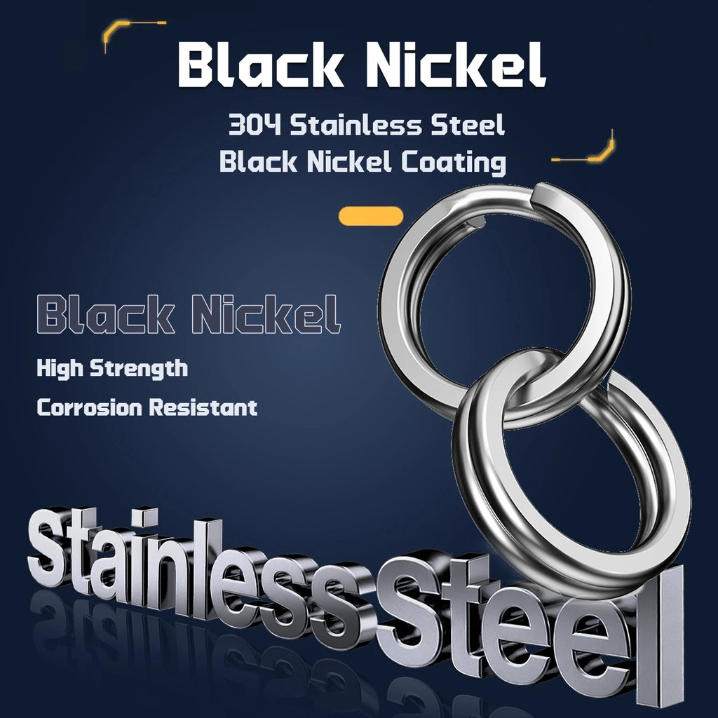 Stainless Steel Split Rings – Heavy Duty Fishing Lure Terminal Tackle