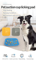 Silicone Slow Feeder Mat – Anti-Choking Pet Licking Bowl for Bath and Grooming