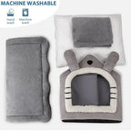 Soft Pet Bed Tent – Washable Enclosed Kennel for Indoor Dogs and Cats