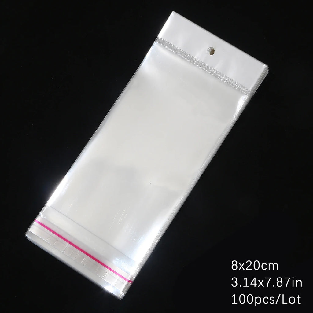 Self-Sealing Cellophane Bags – Transparent Adhesive Packaging for Gifts and Treats