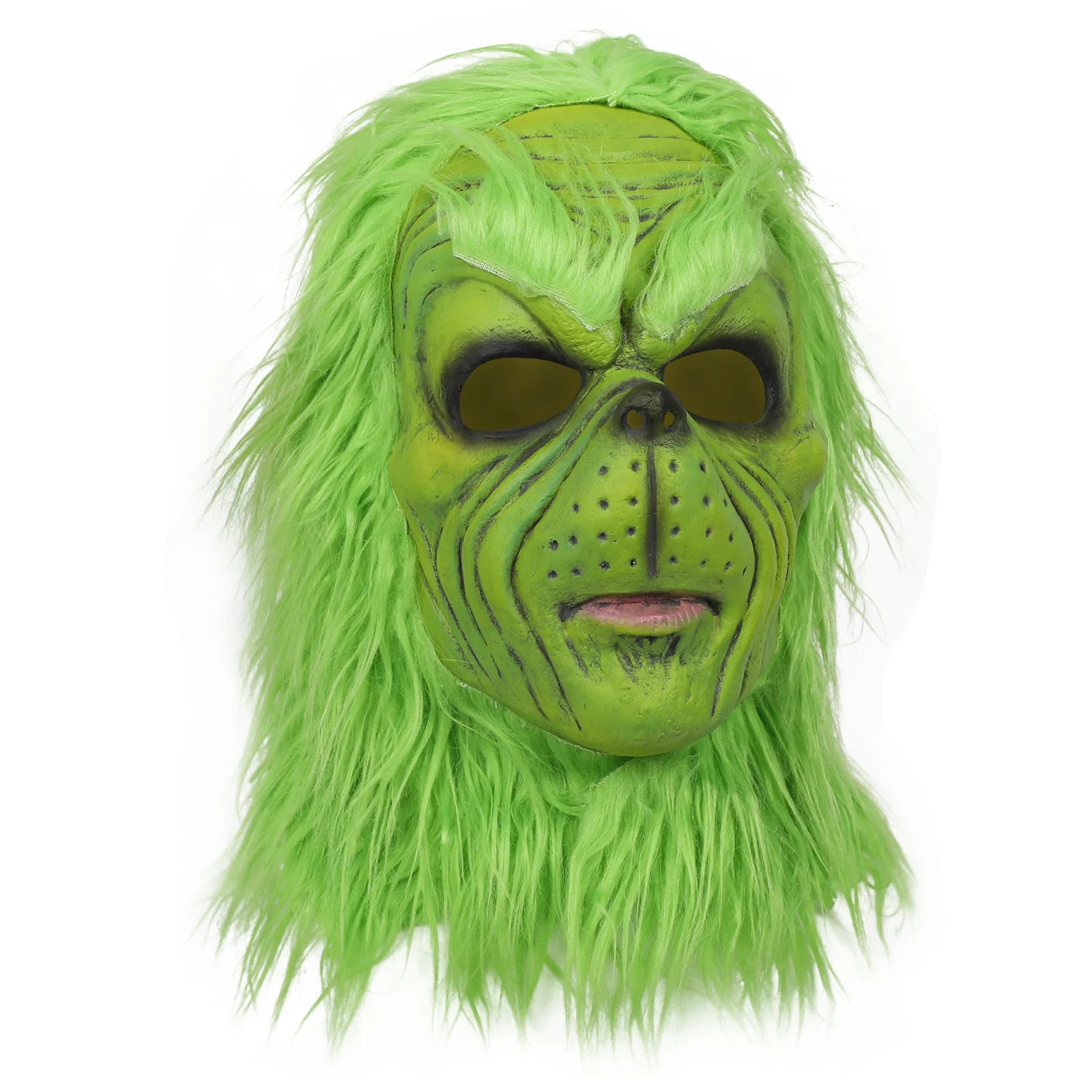 Green Monster Mask and Glove Set – Grinch Costume for Christmas Cosplay