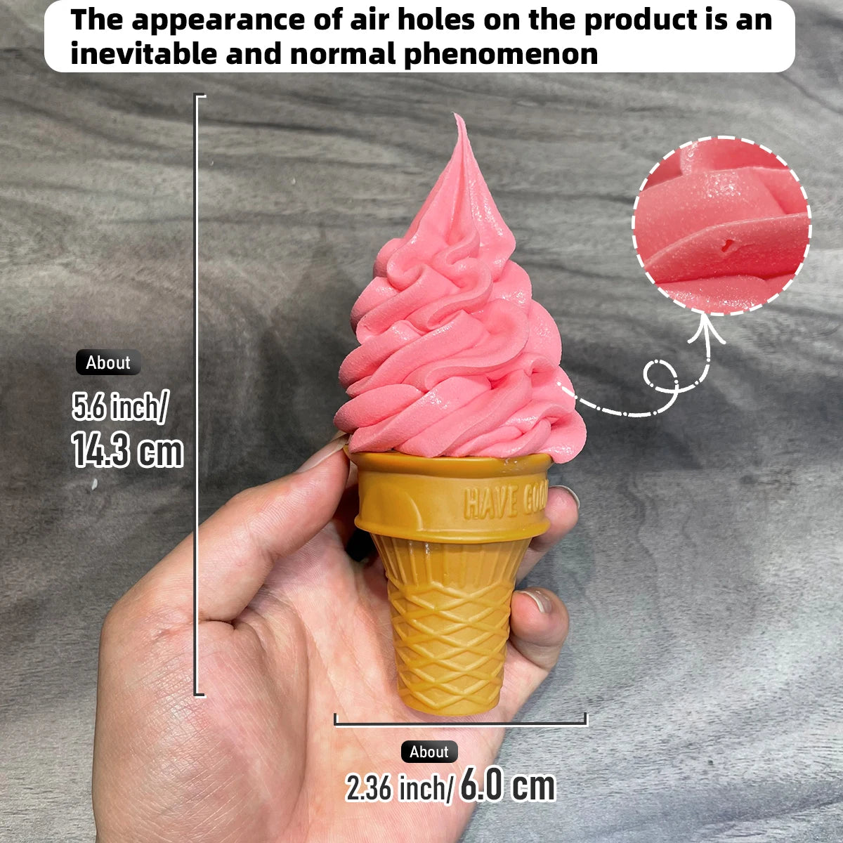 Realistic 15cm Fake Ice Cream Cake – Decorative Prop for Shop Cafe Photography