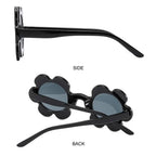 Retro Sunflower Round Sunglasses – Floral Festival Shades for Women