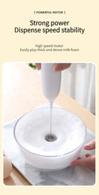 Handheld Electric Milk Frother – Automatic Kitchen Whisk for Coffee Foaming