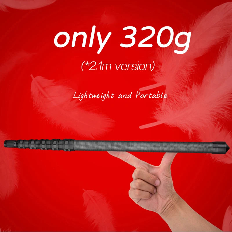 Carbon Fiber Telescopic Tarp Pole – Adjustable 3m Lightweight Camping Gear