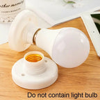 E27 Ceiling Light Socket – White Screw Base Holder for Home Lighting