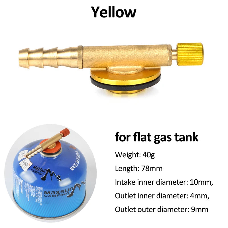Camping Stove Adapter – Gas Cylinder Valve Converter for Outdoor Cooking