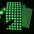 Glow in the Dark Wall Decals – Luminous Dots and Stars for Kids Bedroom Decor
