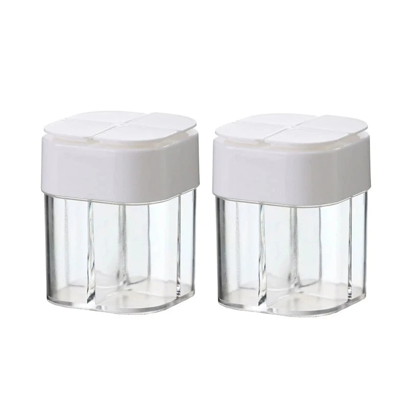 Plastic Spice Container Set – Portable Seasoning Jar for Outdoor Camping BBQ