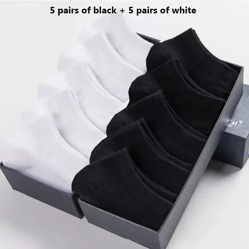 Cotton Ankle Socks – Breathable Solid Color Footwear for Sports and Gym
