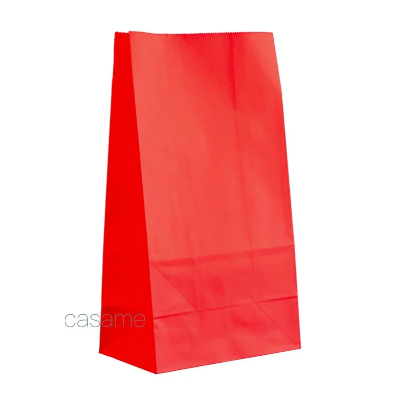 Paper Gift Bags – Small Colored Treat Sacks for Birthday Party Favors