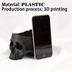 3D Printed Skull Flowerpot – Gothic Hanging Basket for Home and Office Decor