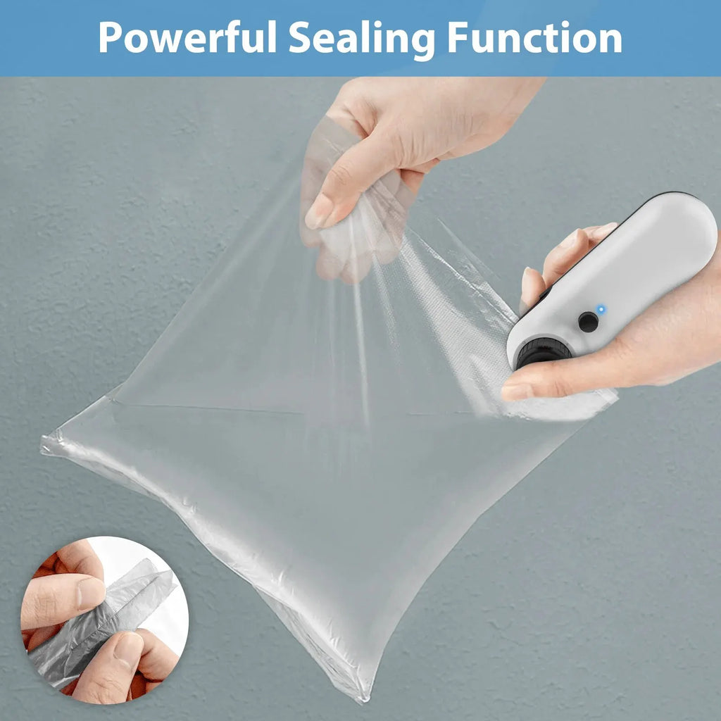 USB Rechargeable Mini Heat Sealer – Portable Handheld Plastic Bag Resealer