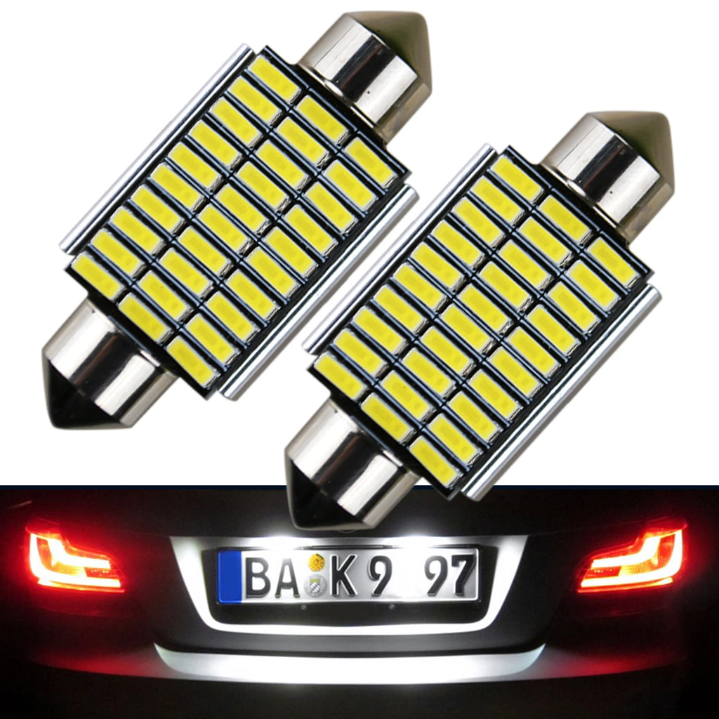 LED License Plate Bulbs – 6000K Bright White Light for BMW E-Series
