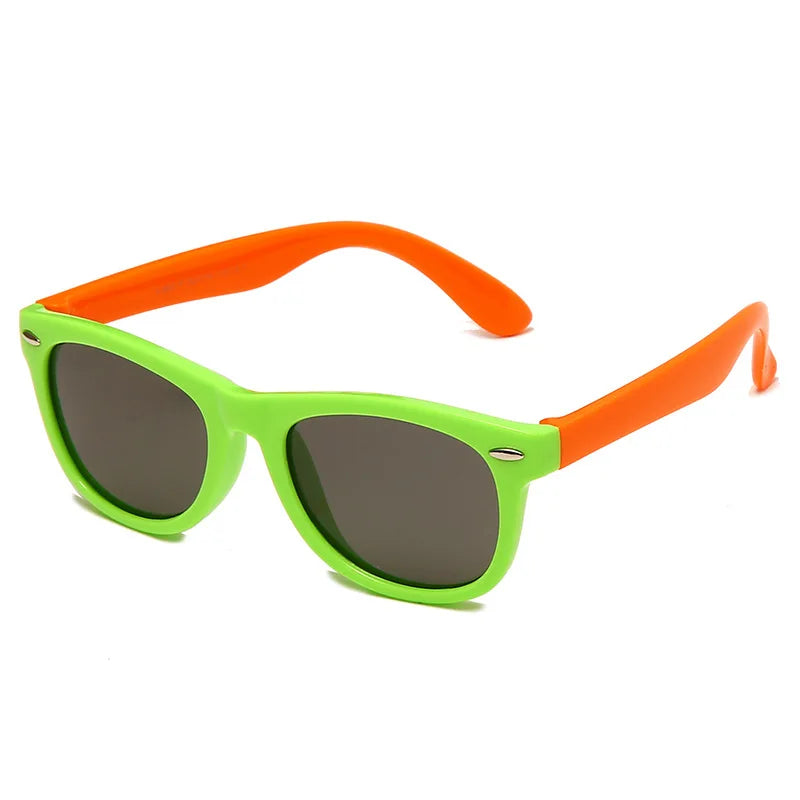 Silicone Kids Sunglasses – UV400 TR90 Goggles for Outdoor UV Protection