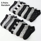 Matching Family Short Socks – Heart and Stripe Patterns for Daily Wear
