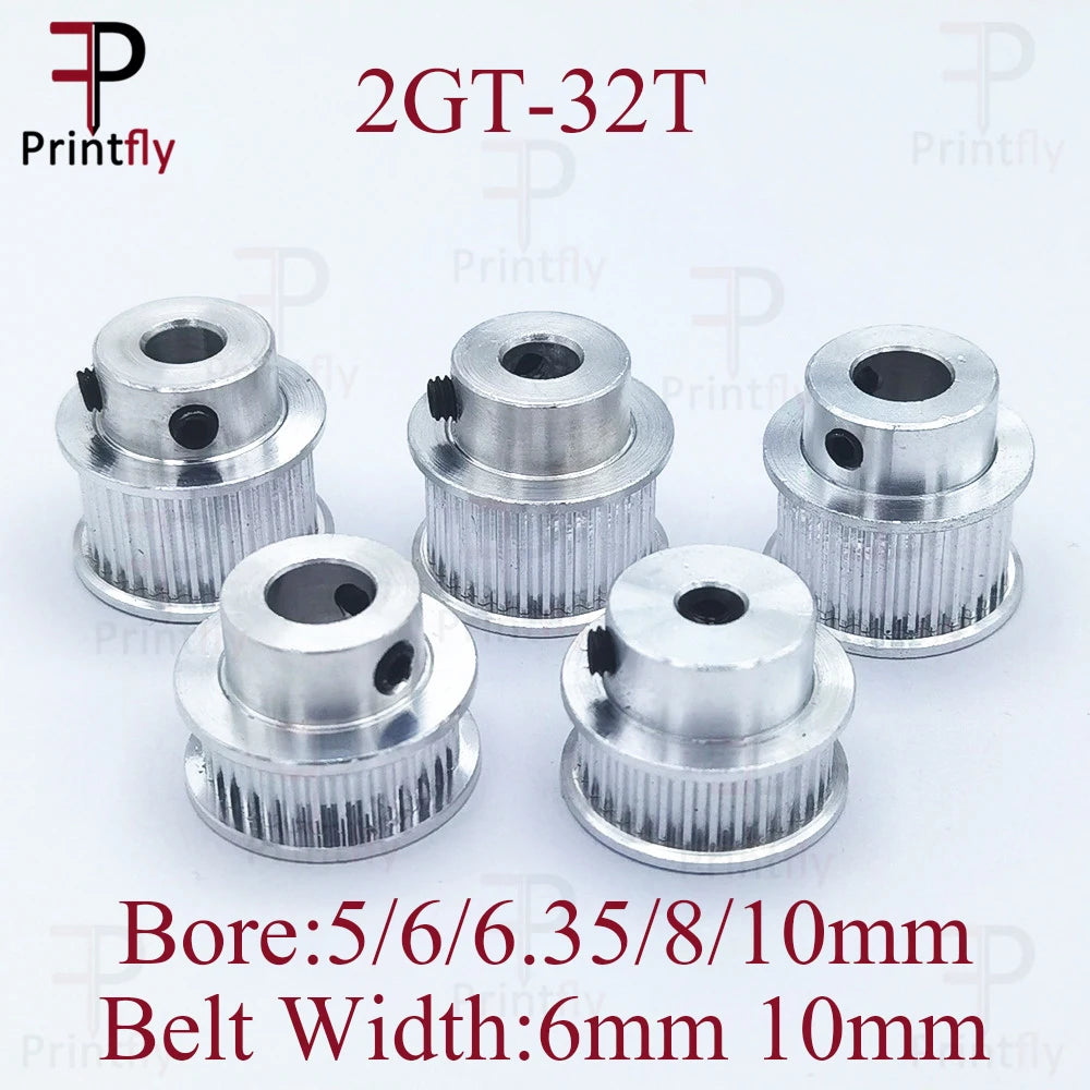 GT2 Timing Pulley – Precision Metal Gear for 3D Printer Drive Belts