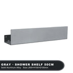 Aluminum Bathroom Shelf – Wall Mounted Storage Rack for Shower and Kitchen