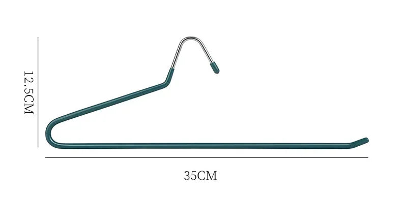 Non-Slip Metal Trouser Hangers – Open Ended Space Saving Rack for Wardrobe