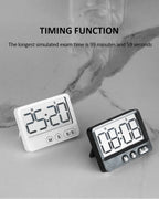 Digital Magnetic Countdown Timer – Large LCD Display for Kitchen and Study